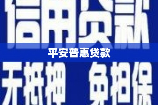 屏南平安普惠贷款