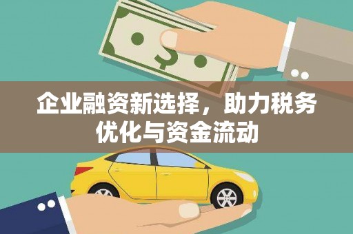 屏南企业融资新选择，助力税务优化与资金流动