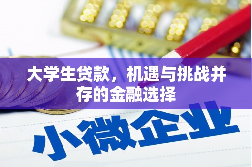 屏南大学生贷款，机遇与挑战并存的金融选择