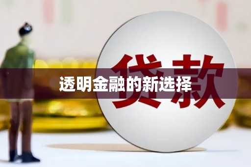 屏南透明金融的新选择