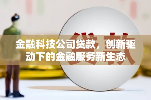 屏南金融科技公司贷款，创新驱动下的金融服务新生态