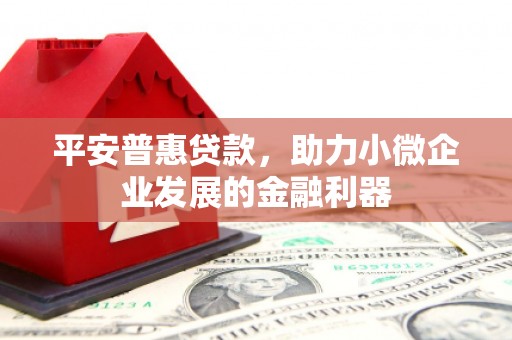 屏南平安普惠贷款，助力小微企业发展的金融利器