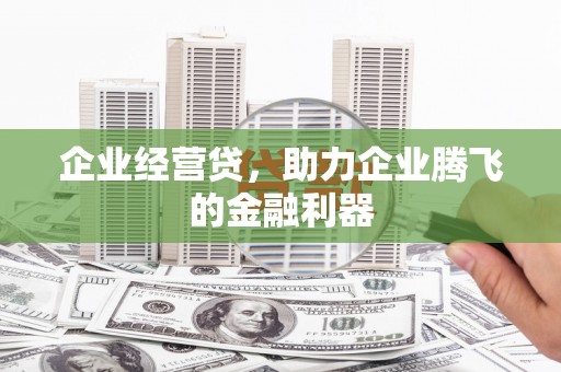 屏南企业经营贷，助力企业腾飞的金融利器