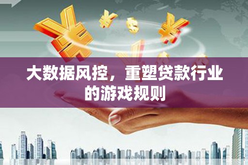屏南大数据风控，重塑贷款行业的游戏规则