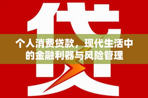 屏南个人消费贷款，现代生活中的金融利器与风险管理