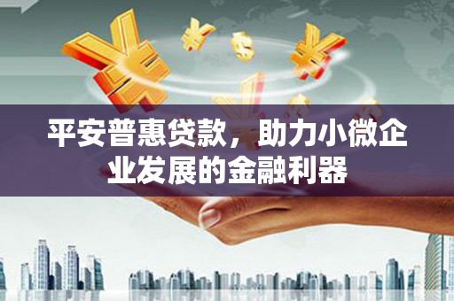 屏南平安普惠贷款，助力小微企业发展的金融利器