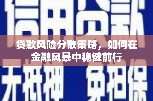 屏南贷款风险分散策略，如何在金融风暴中稳健前行