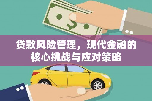 屏南贷款风险管理，现代金融的核心挑战与应对策略