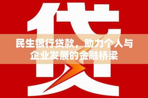 屏南民生银行贷款，助力个人与企业发展的金融桥梁