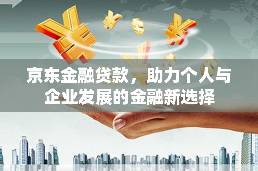 屏南京东金融贷款，助力个人与企业发展的金融新选择