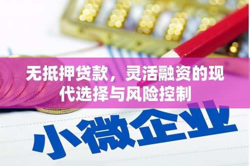 屏南无抵押贷款，灵活融资的现代选择与风险控制
