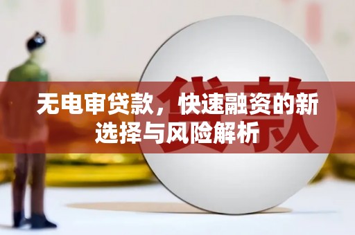 屏南无电审贷款，快速融资的新选择与风险解析