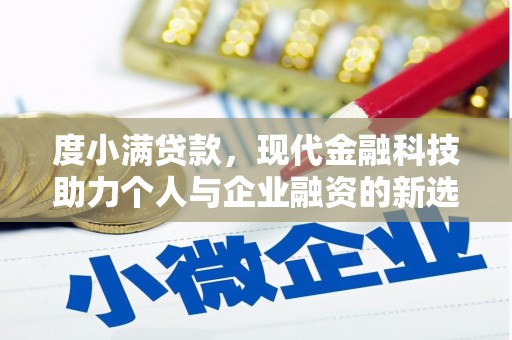 屏南度小满贷款，现代金融科技助力个人与企业融资的新选择