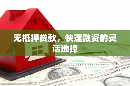 屏南无抵押贷款，快速融资的灵活选择