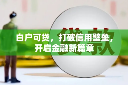 屏南白户可贷，打破信用壁垒，开启金融新篇章