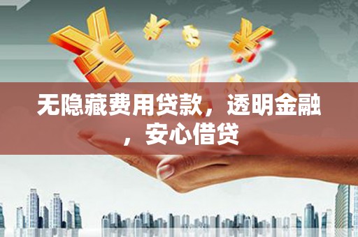 屏南无隐藏费用贷款，透明金融，安心借贷