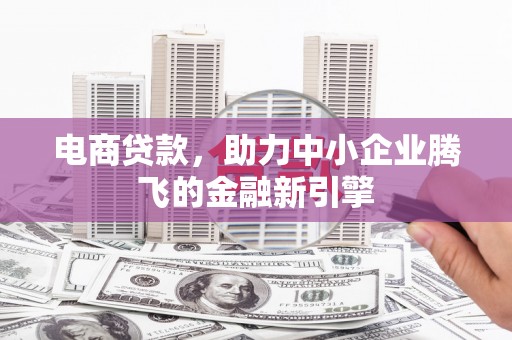 屏南电商贷款，助力中小企业腾飞的金融新引擎