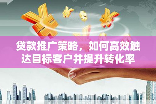 屏南贷款推广策略，如何高效触达目标客户并提升转化率