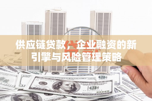 屏南供应链贷款，企业融资的新引擎与风险管理策略