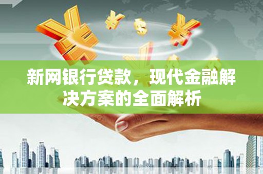 屏南新网银行贷款，现代金融解决方案的全面解析