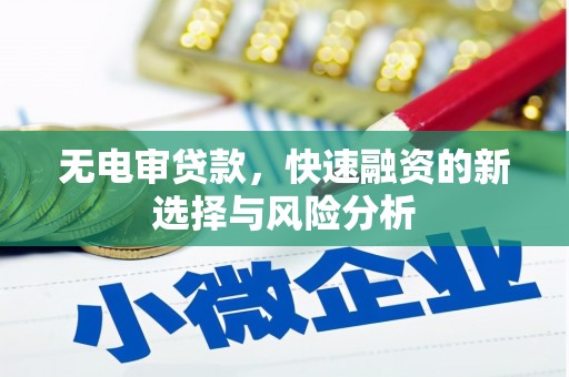 屏南无电审贷款，快速融资的新选择与风险分析