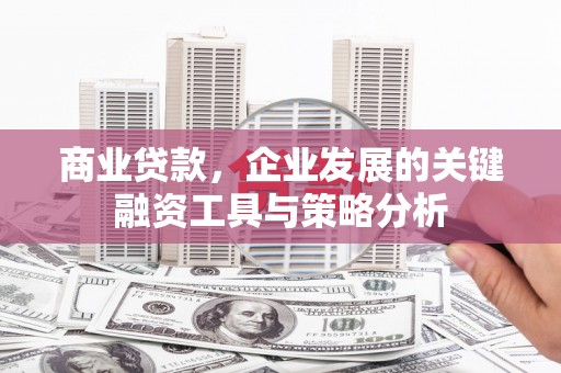 屏南商业贷款，企业发展的关键融资工具与策略分析