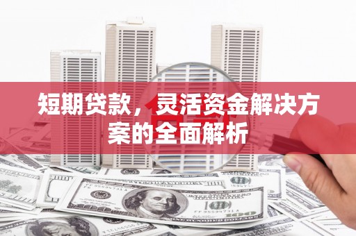 屏南短期贷款，灵活资金解决方案的全面解析