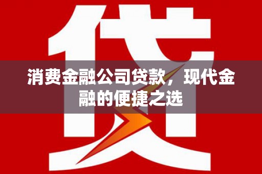 屏南消费金融公司贷款，现代金融的便捷之选