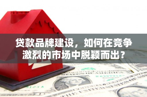 屏南贷款品牌建设，如何在竞争激烈的市场中脱颖而出？