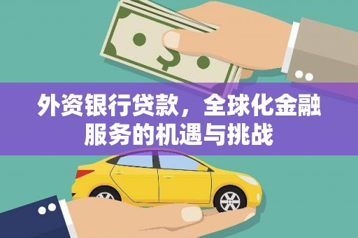 屏南外资银行贷款，全球化金融服务的机遇与挑战
