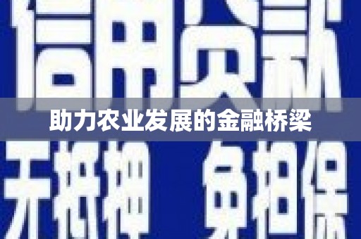 屏南助力农业发展的金融桥梁